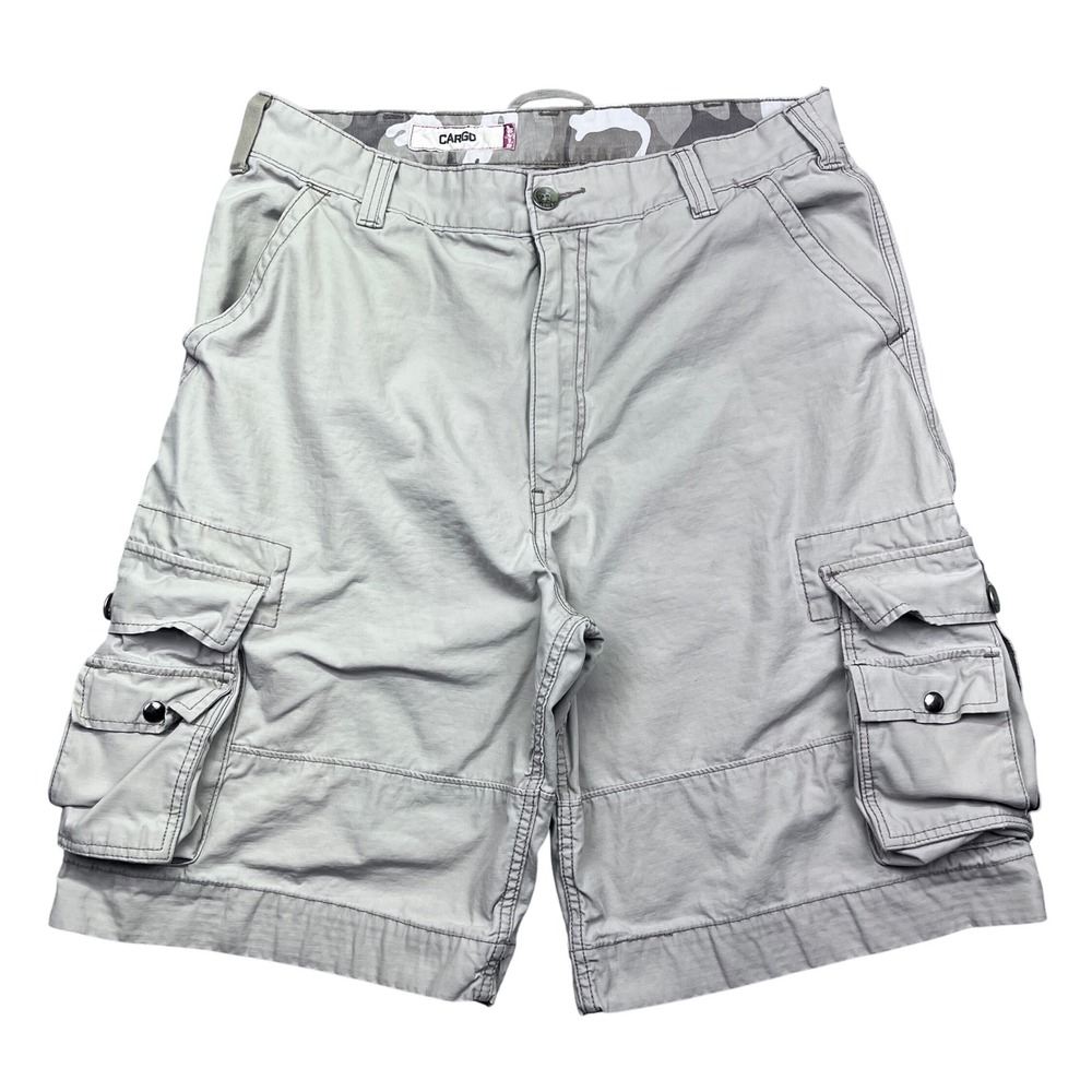 Levi's Mens Cargo Shorts W36 Beige Camo Lined Outdoor Casual‎ Activewear Skater